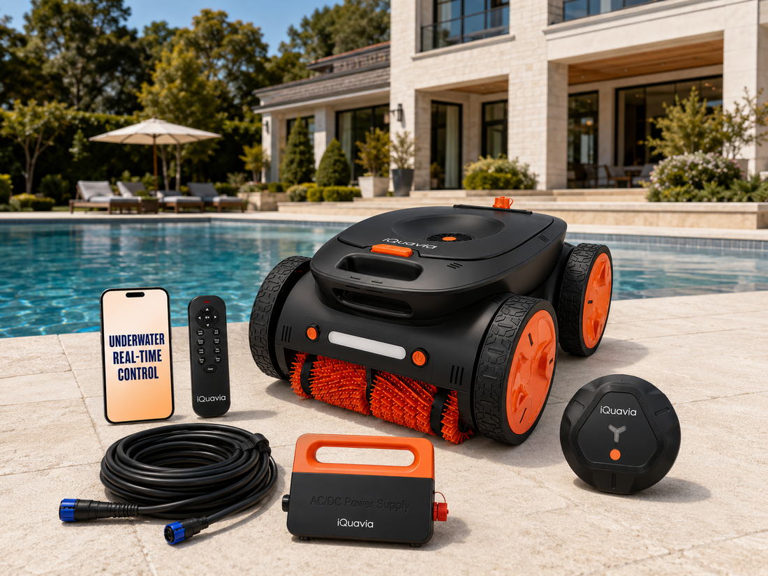 iQuavia HG800 Robotic Pool Cleaner | Underwater Direct Control
