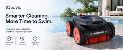 iQuavia Cordless Robotic Pool Cleaner with Signal Buoy, Underwater Direct Control, App & Remote Control Pool Cleaner Robot, Pool Vacuum Robot for Inground and Above Ground Pools, Floor Wall Waterline