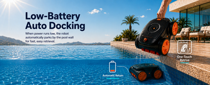 iQuavia Cordless Robotic Pool Cleaner with Signal Buoy, Underwater Direct Control, App & Remote Control Pool Cleaner Robot, Pool Vacuum Robot for Inground and Above Ground Pools, Floor Wall Waterline